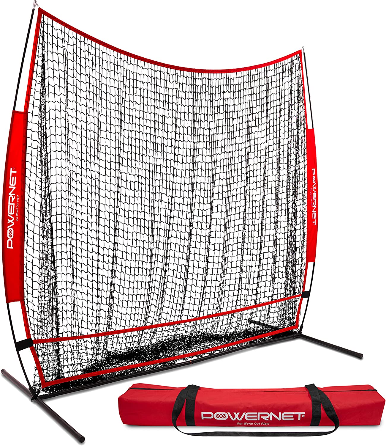 PowerNet Baseball Softball 7x7 Full Mouth Net - Maximum Velocity Sports