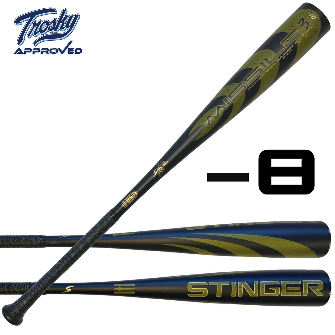 Missile 3 Aluminum USSSA Certified -8 Baseball Bat - Maximum Velocity Sports