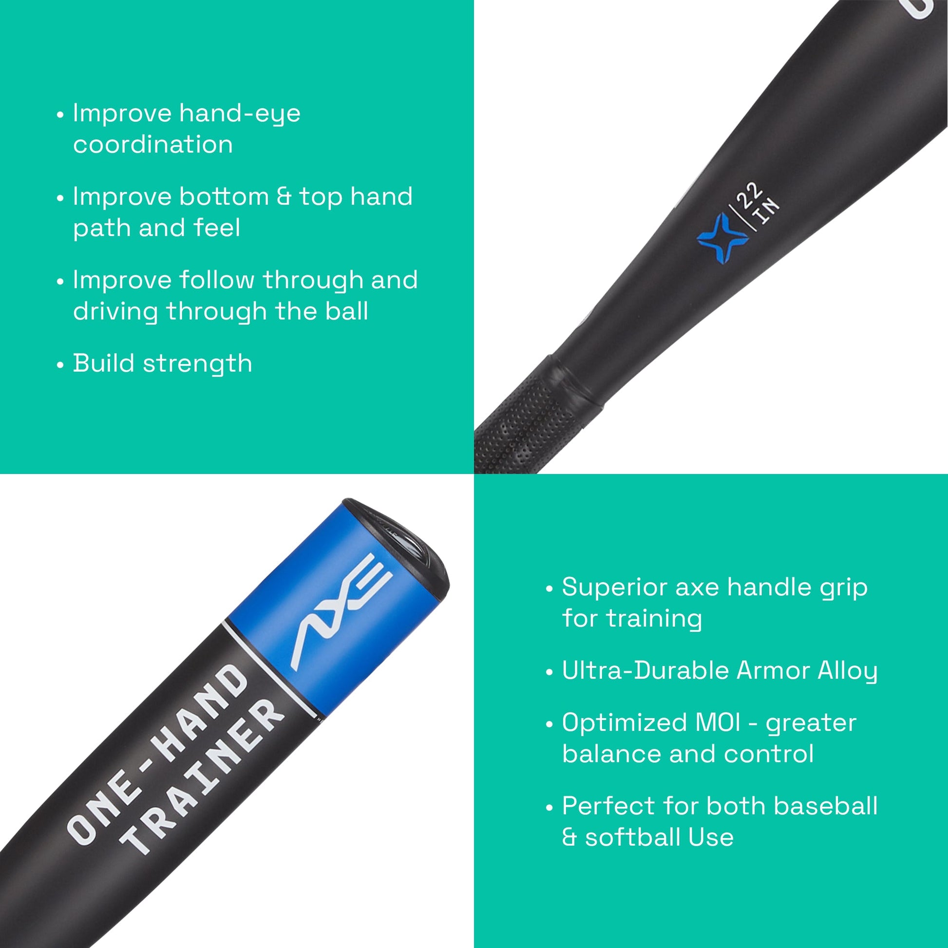 Axe One-Hand Training Bats - Maximum Velocity Sports