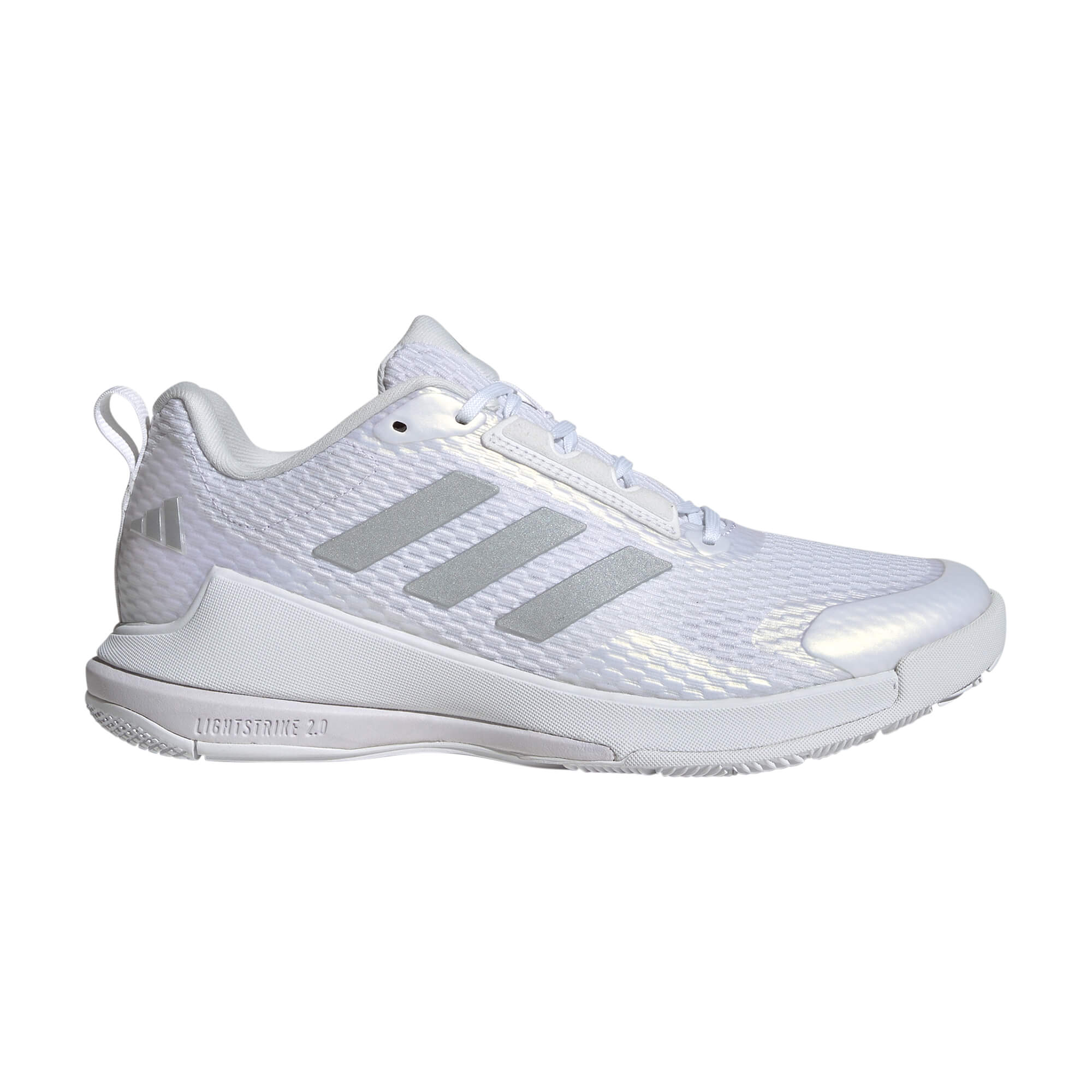 Women's adidas Novaflight 2 Volleyball Shoes 9 White/Silver Women's adidas Novaflight 2 Volleyball Shoes 9 White/Silver