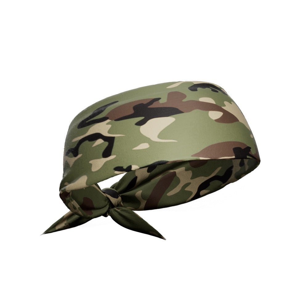 Army Camo Tie Headband - Maximum Velocity Sports