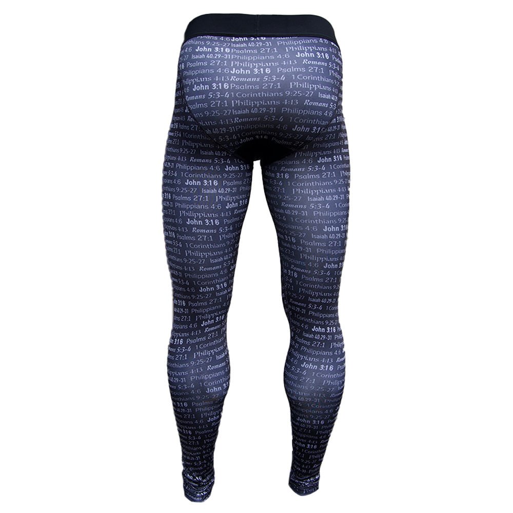 Black BLESSED Compression Tights - Maximum Velocity Sports