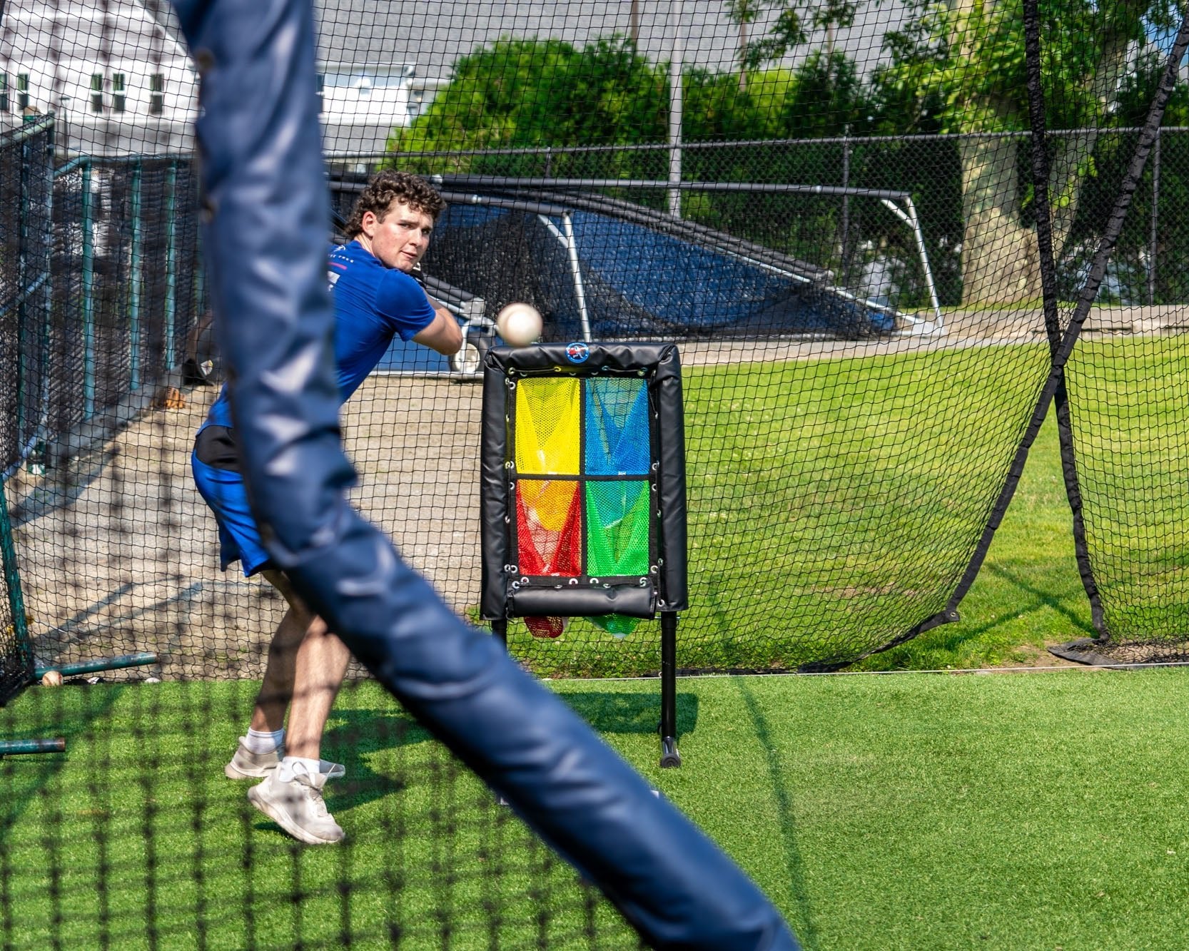 Colored 4 Hole Pitch Target - Maximum Velocity Sports
