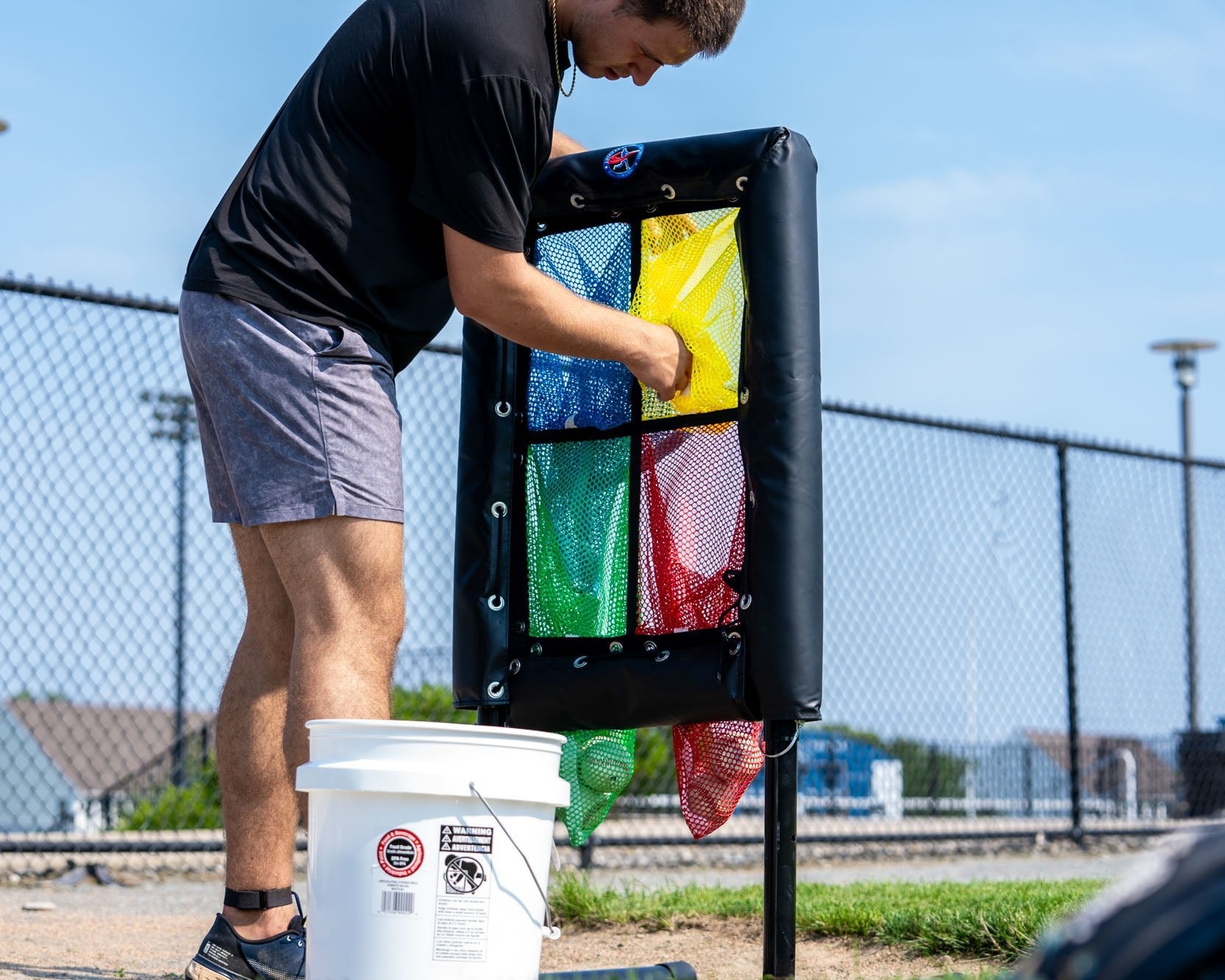 Colored 4 Hole Pitch Target - Maximum Velocity Sports