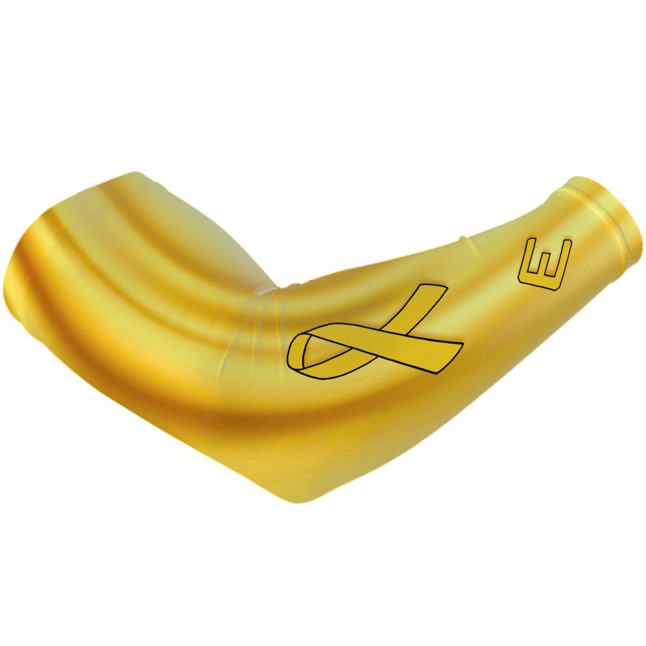 Gold Ribbon Arm Sleeve - Maximum Velocity Sports