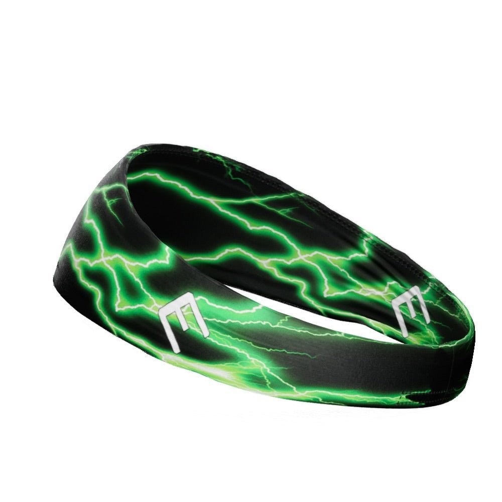 Green Lightning Headband - Maximum Velocity Sports