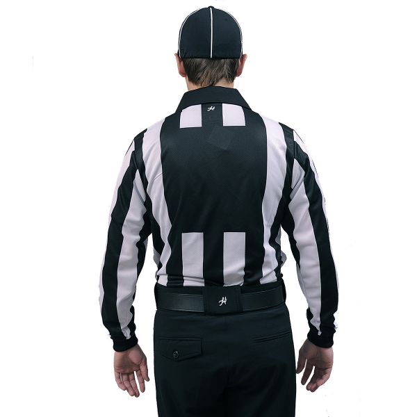 Honig's 2" Striped ProSoft NCAA Long Sleeve Football Jersey With Placket And Flag On Left Chest - Closeout Sale! - Maximum Velocity Sports