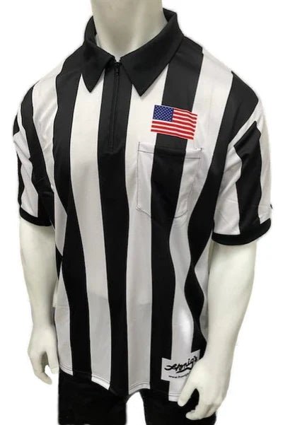 Honig's Standard 2.25" Striped Football Jersey w/ American Flag on Chest - Maximum Velocity Sports