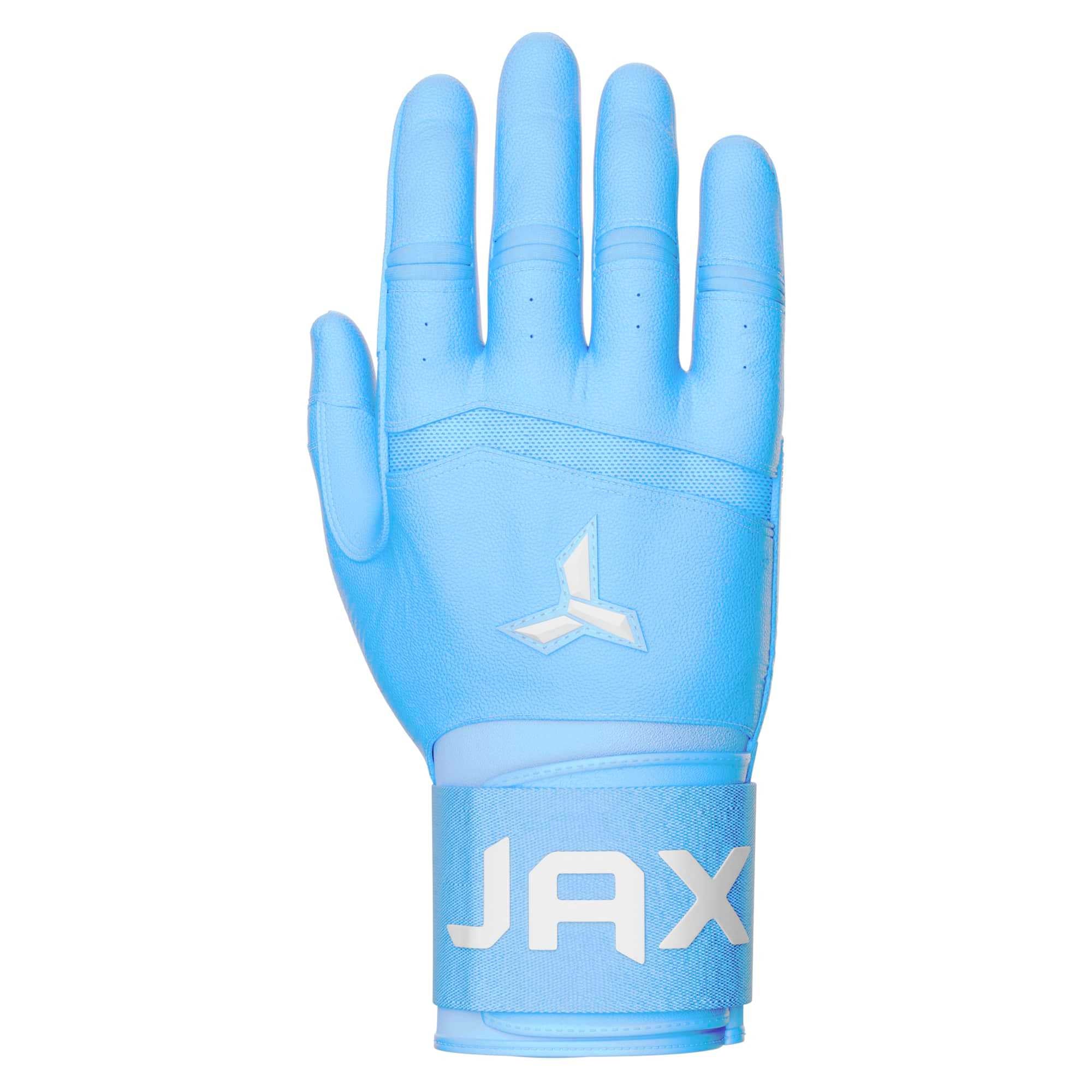 Jax Batting Gloves | Baby Blue | Strap Cuff - Maximum Velocity Sports