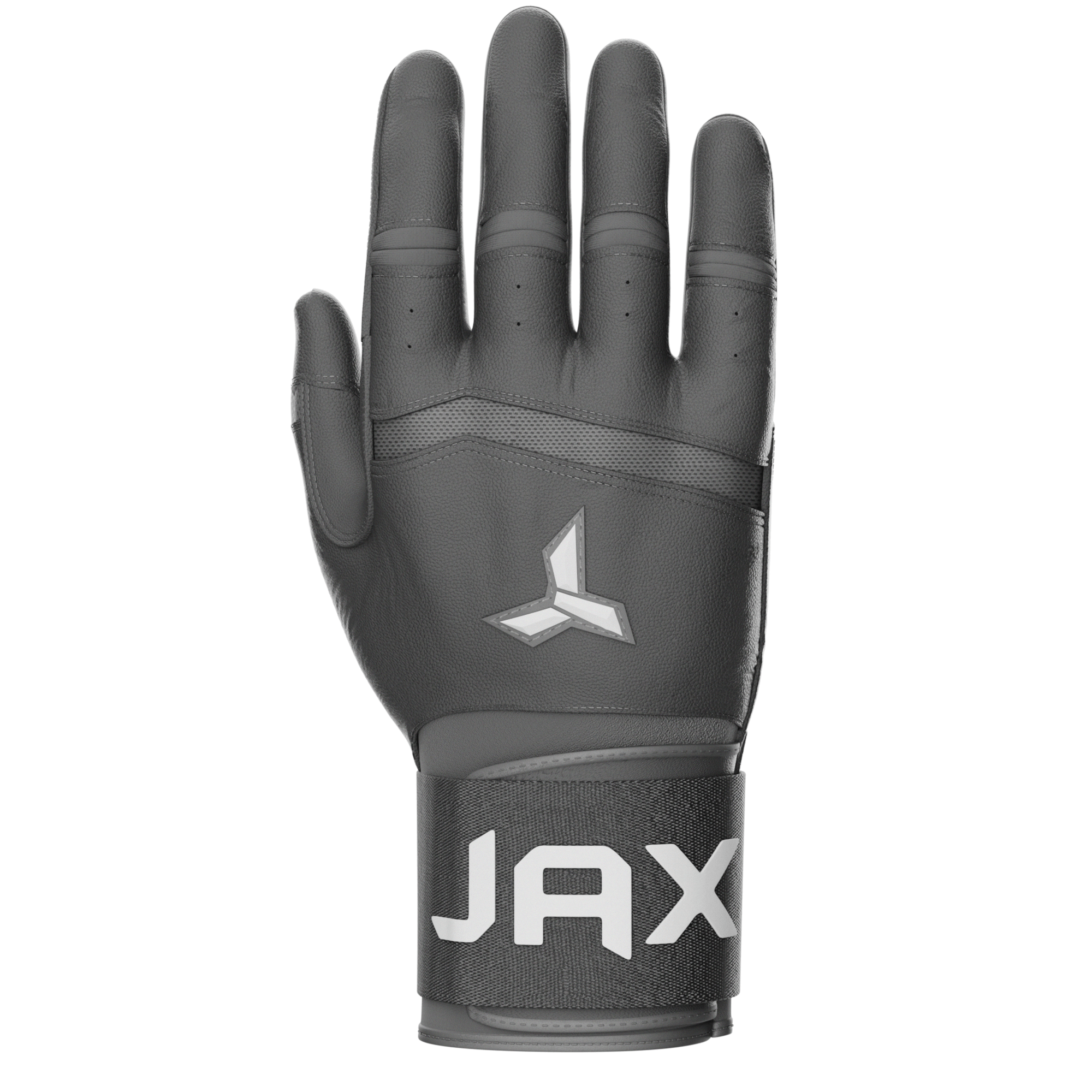 Jax Batting Gloves | Cool Grey | Strap Cuff - Maximum Velocity Sports