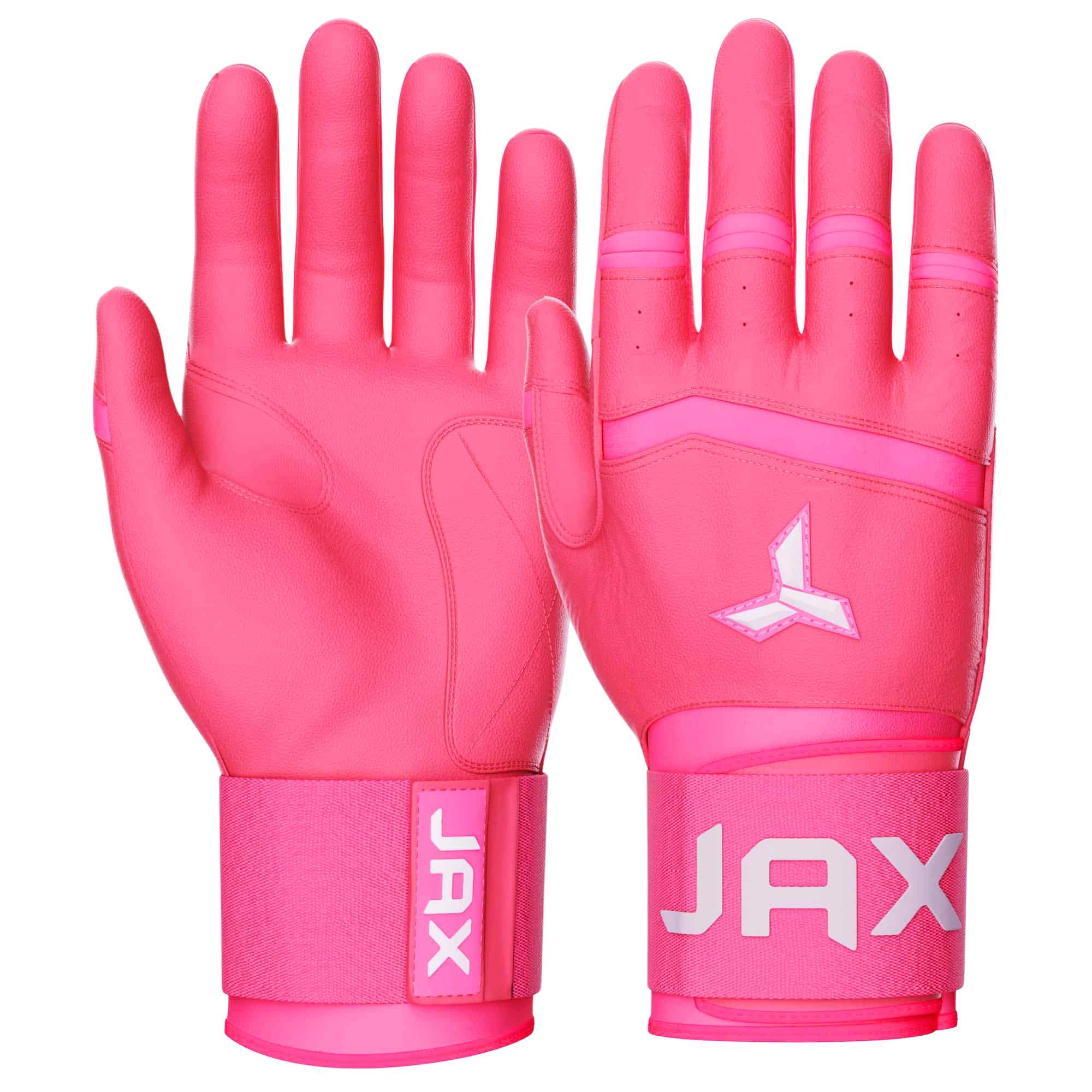 Jax Batting Gloves | Pink | Strap Cuff - Maximum Velocity Sports