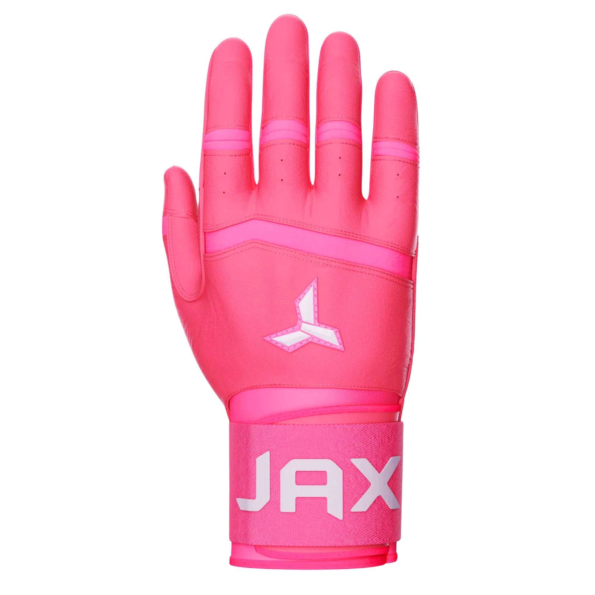Jax Batting Gloves | Pink | Strap Cuff - Maximum Velocity Sports