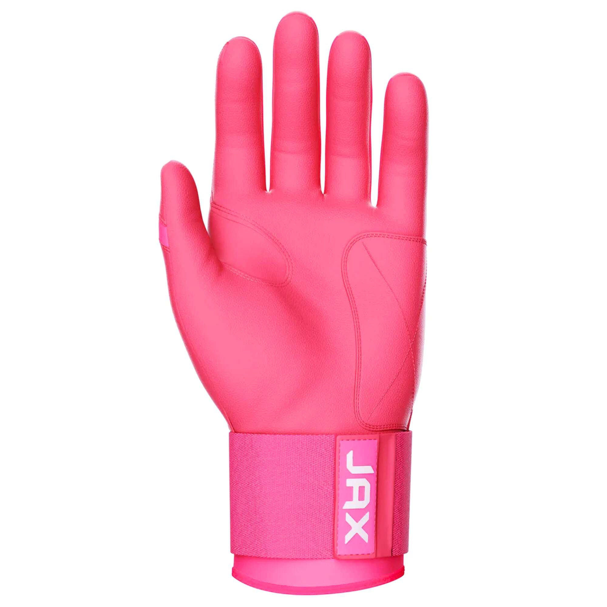 Jax Batting Gloves | Pink | Strap Cuff - Maximum Velocity Sports