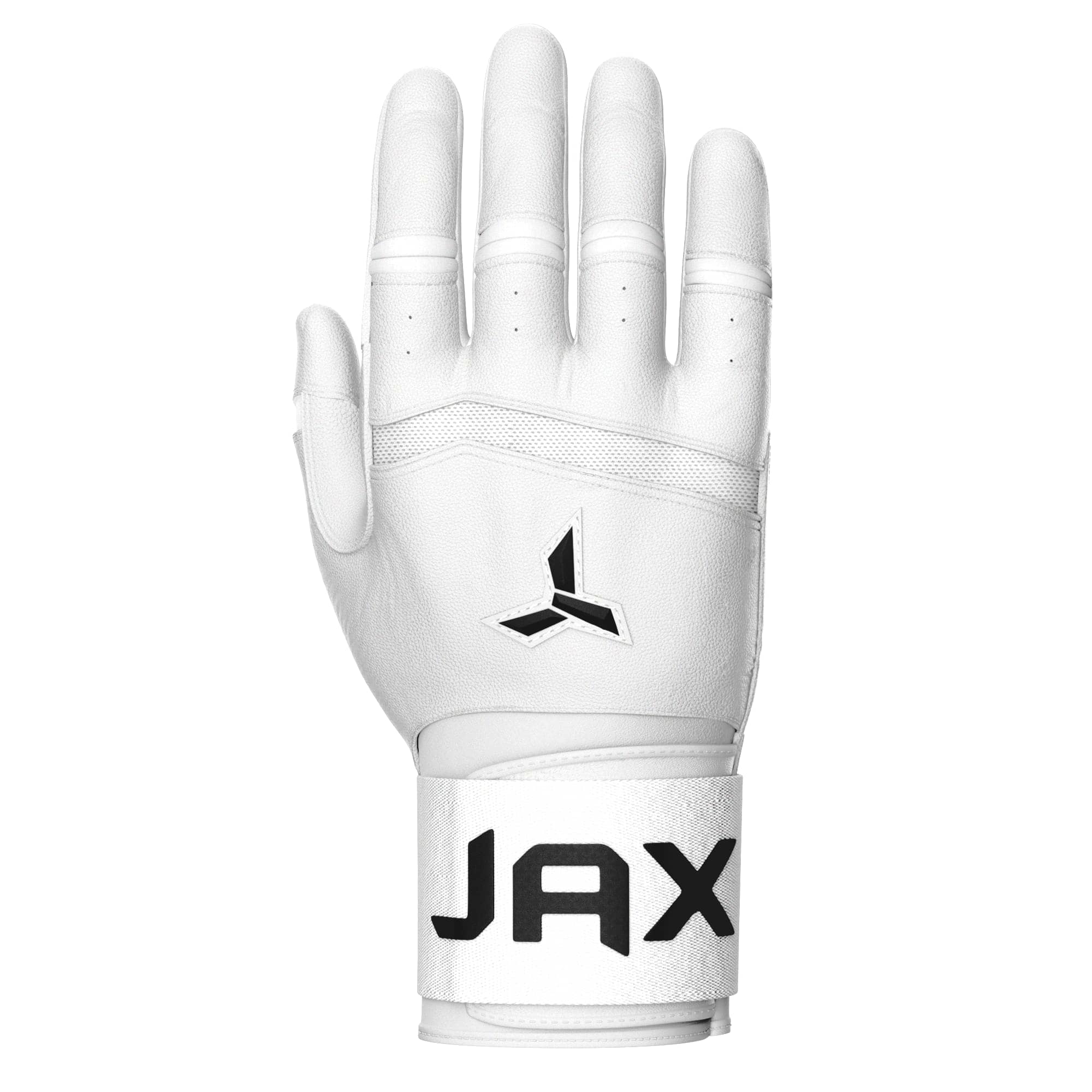 Jax Batting Gloves | Platinum White | Strap Cuff - Maximum Velocity Sports