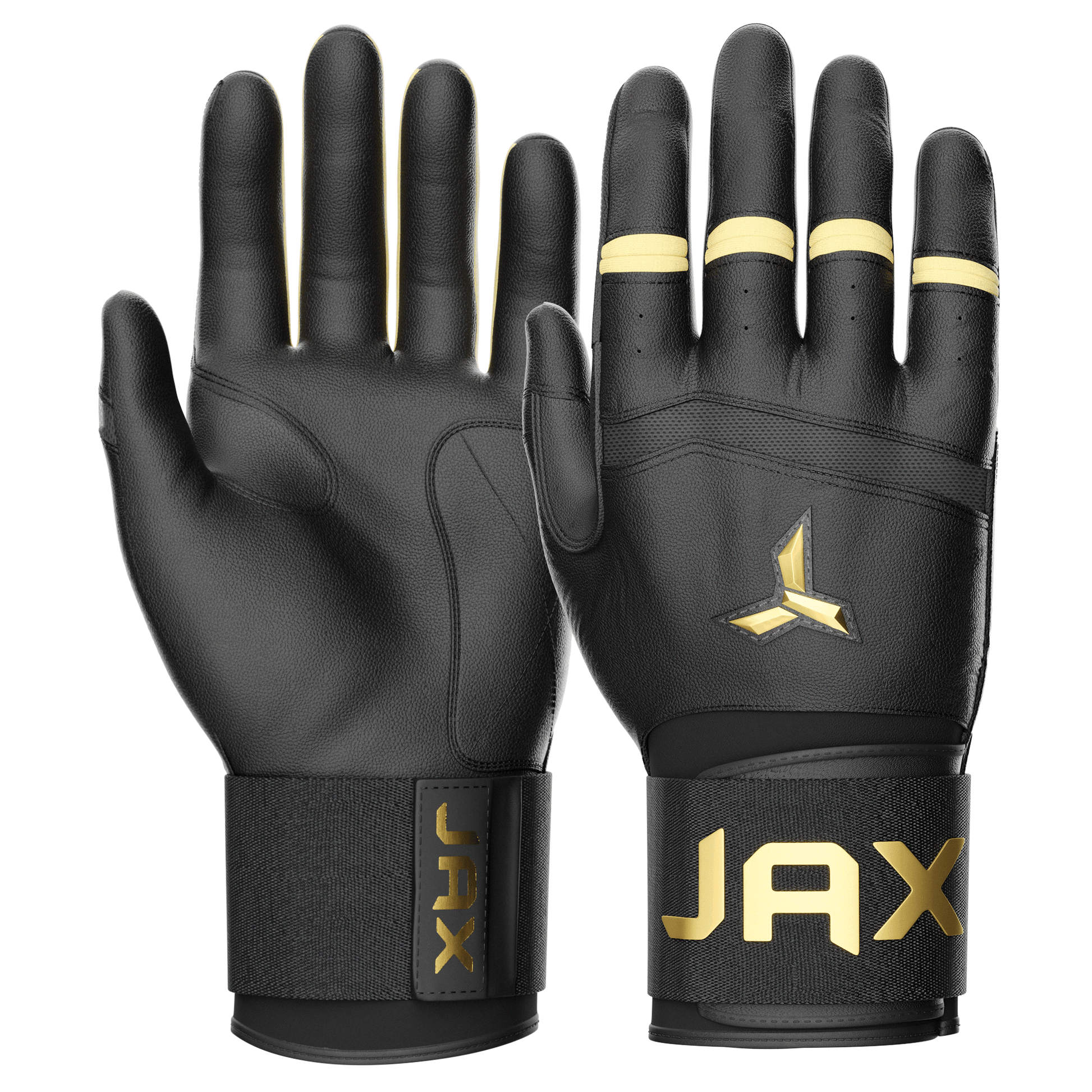 Jax Batting Gloves | Pure Gold | Strap Cuff - Maximum Velocity Sports