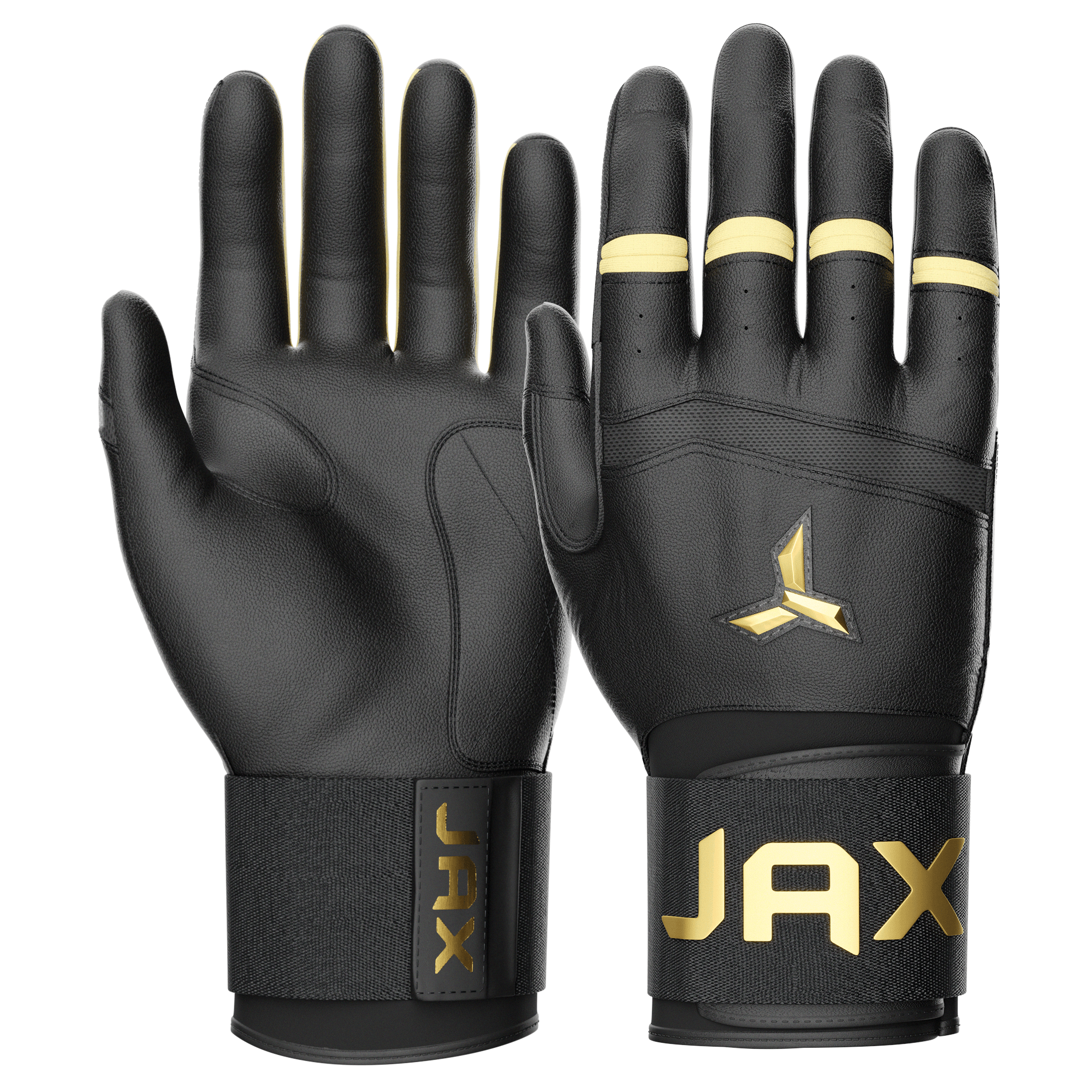 Jax Batting Gloves | Pure Gold | Strap Cuff - Maximum Velocity Sports