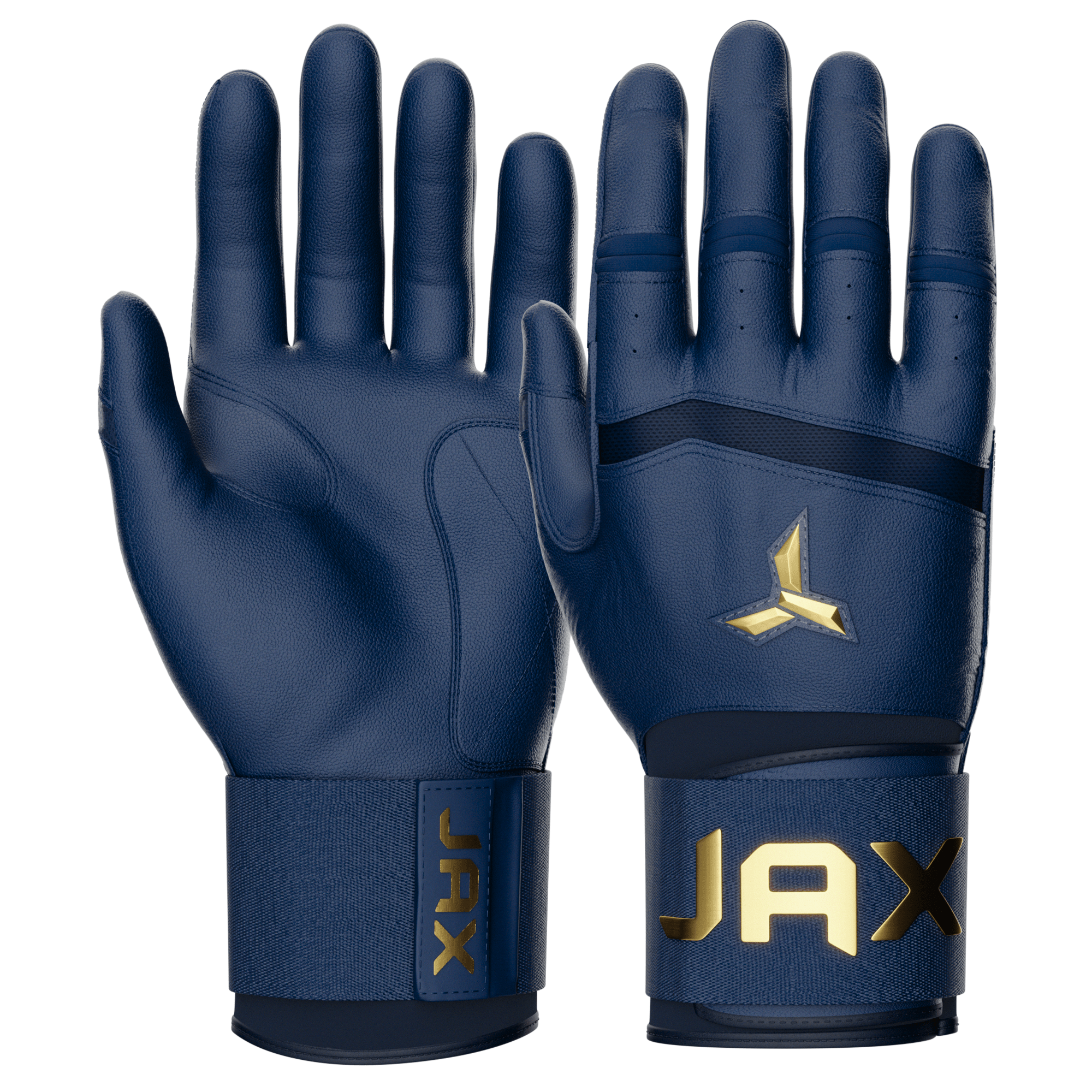 Jax Batting Gloves | Shadow Navy | Strap Cuff - Maximum Velocity Sports