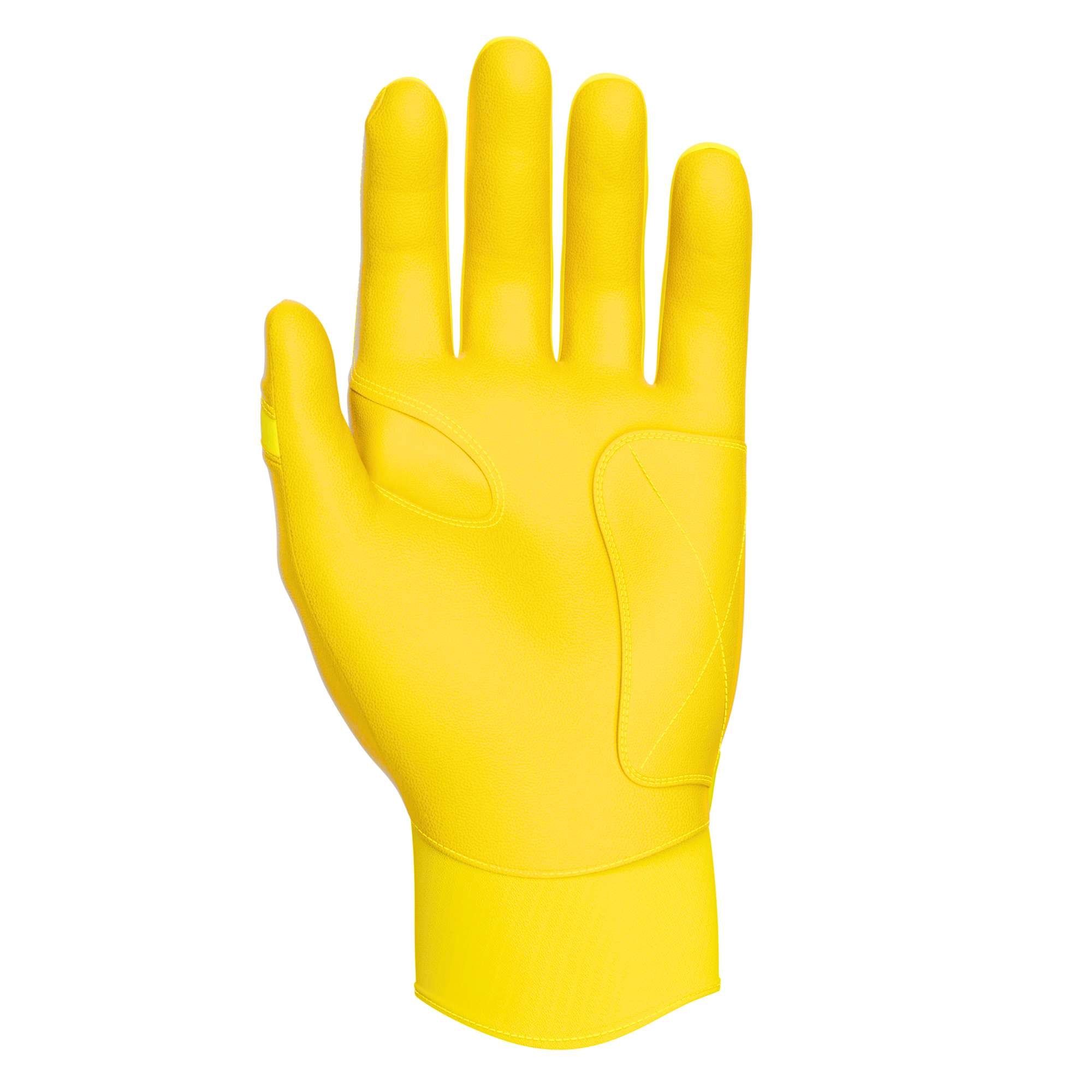Jax Batting Gloves | Standout Yellow | Pro Cuff - Maximum Velocity Sports