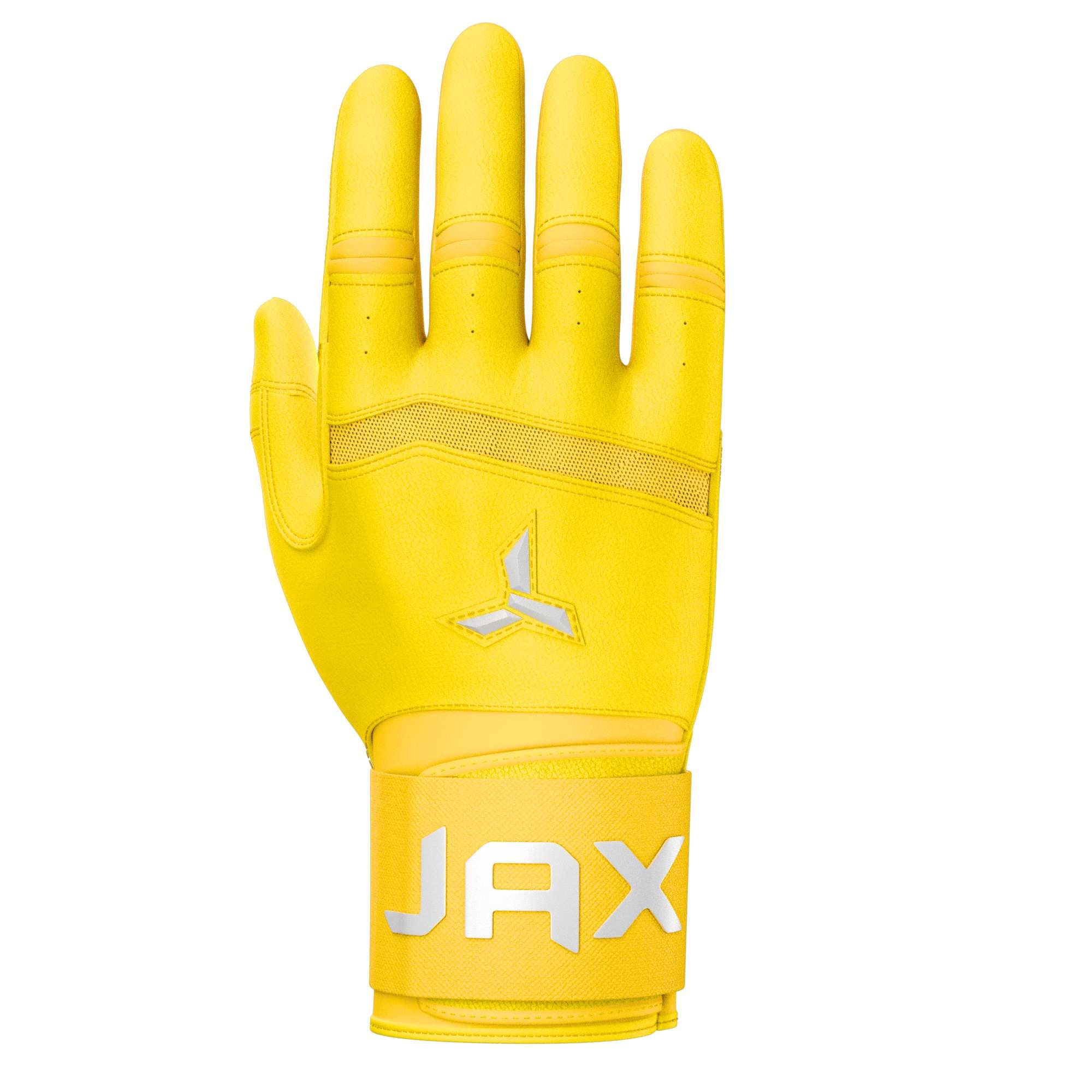Jax Batting Gloves | Standout Yellow | Strap Cuff - Maximum Velocity Sports
