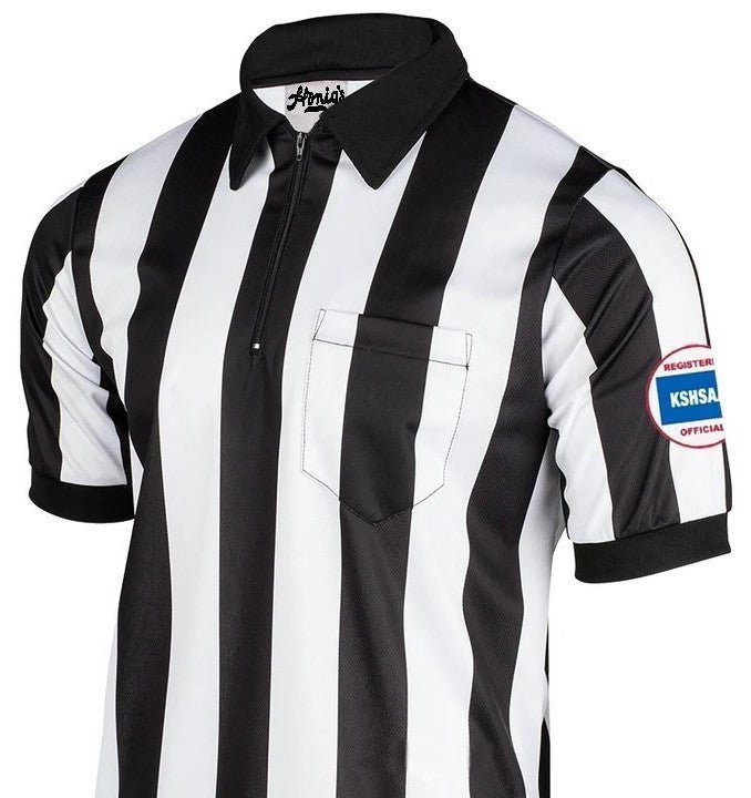 KSHSAA (Kansas) Honig's Sublimated 2 1/4" Striped Short Sleeve Football Shirt - Maximum Velocity Sports