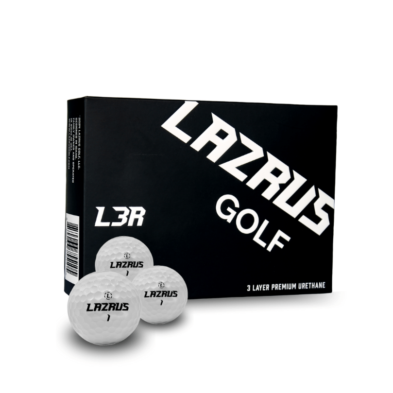 Lazrus Golf L3R Premium 3 Piece Urethane Golf Balls - Maximum Velocity Sports