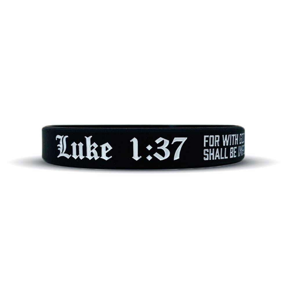 Luke 1:37 Wristband - Maximum Velocity Sports