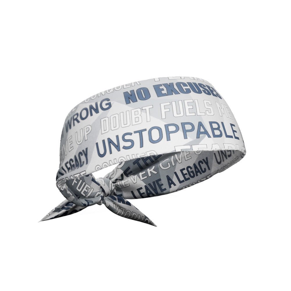 Light Motivational Tie Headband - Maximum Velocity Sports