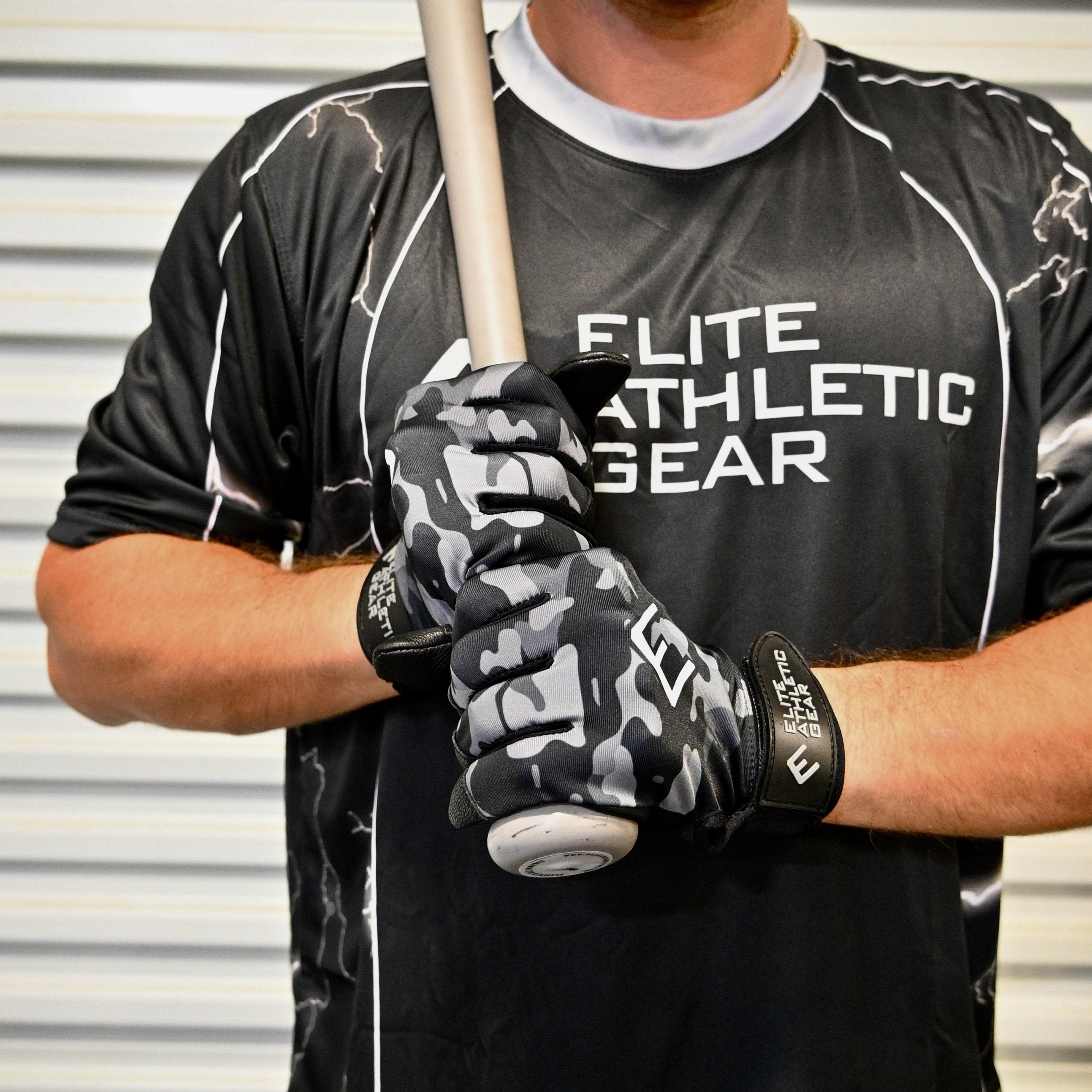 Blackout Camo Batting Gloves - Maximum Velocity Sports