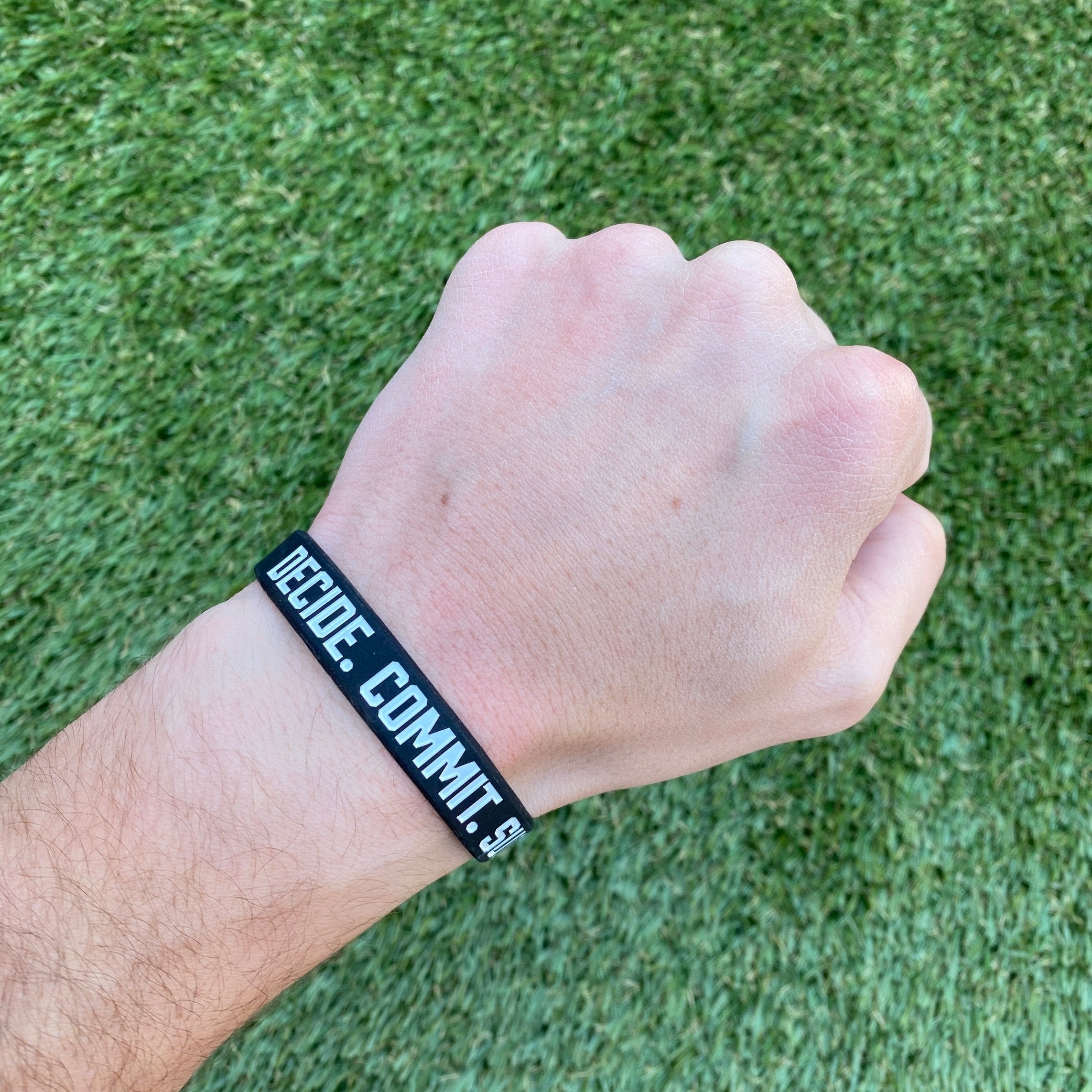 DECIDE. COMMIT. SUCCEED. Wristband - Maximum Velocity Sports