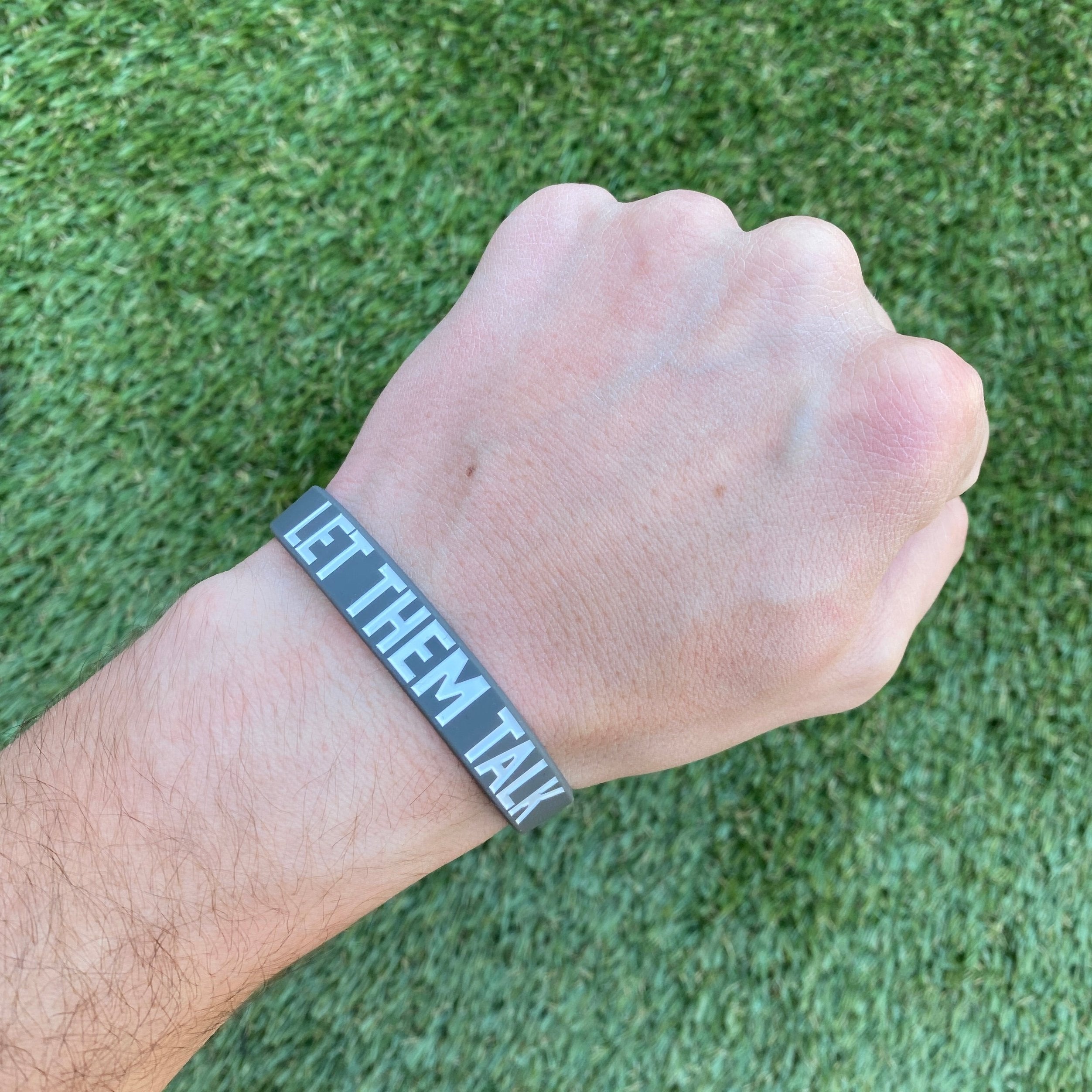 LET THEM TALK Wristband - Maximum Velocity Sports