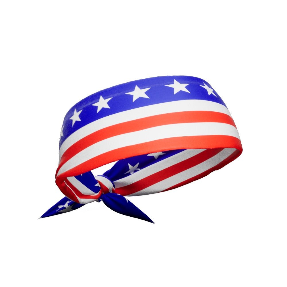 Stars & Stripes Tie Headband - Maximum Velocity Sports