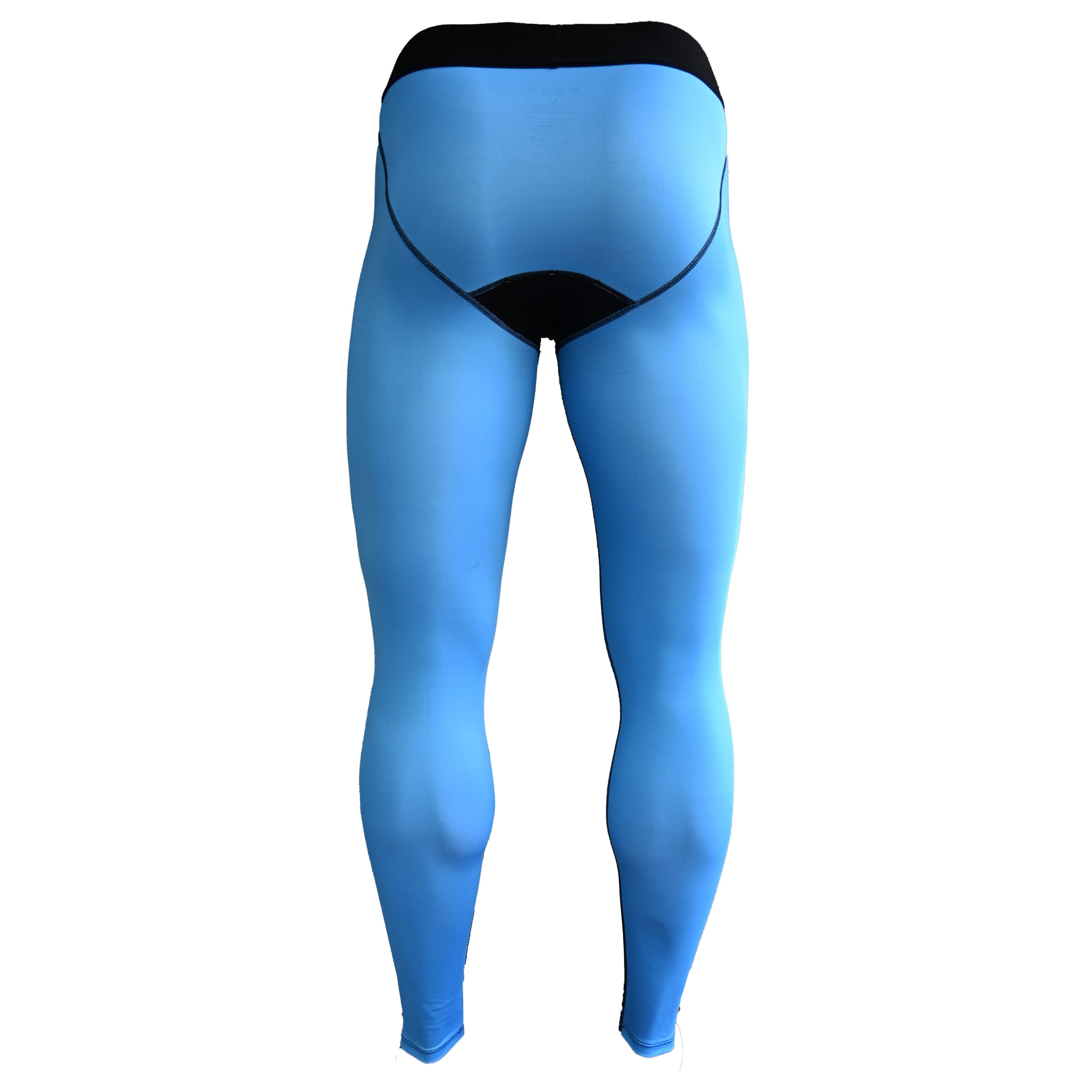 Light Blue Compression Tights - Maximum Velocity Sports
