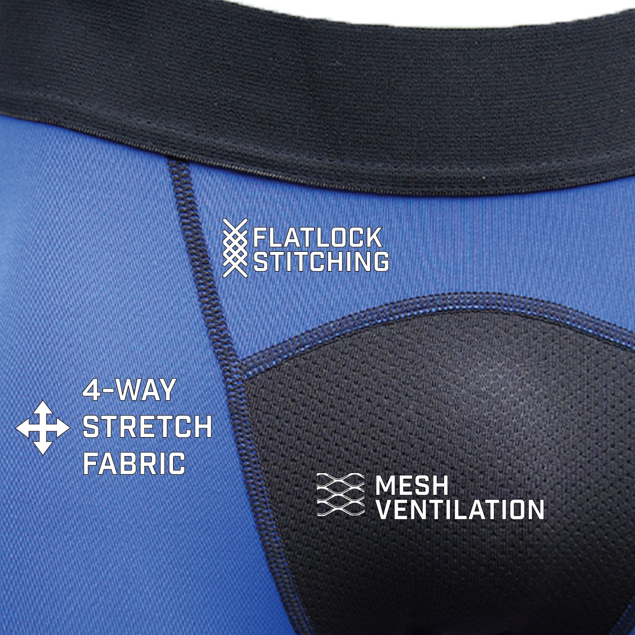 Blue Compression Tights - Maximum Velocity Sports