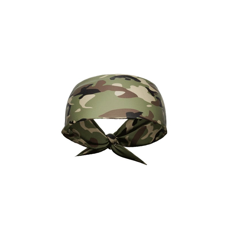 Army Camo Tie Headband - Maximum Velocity Sports