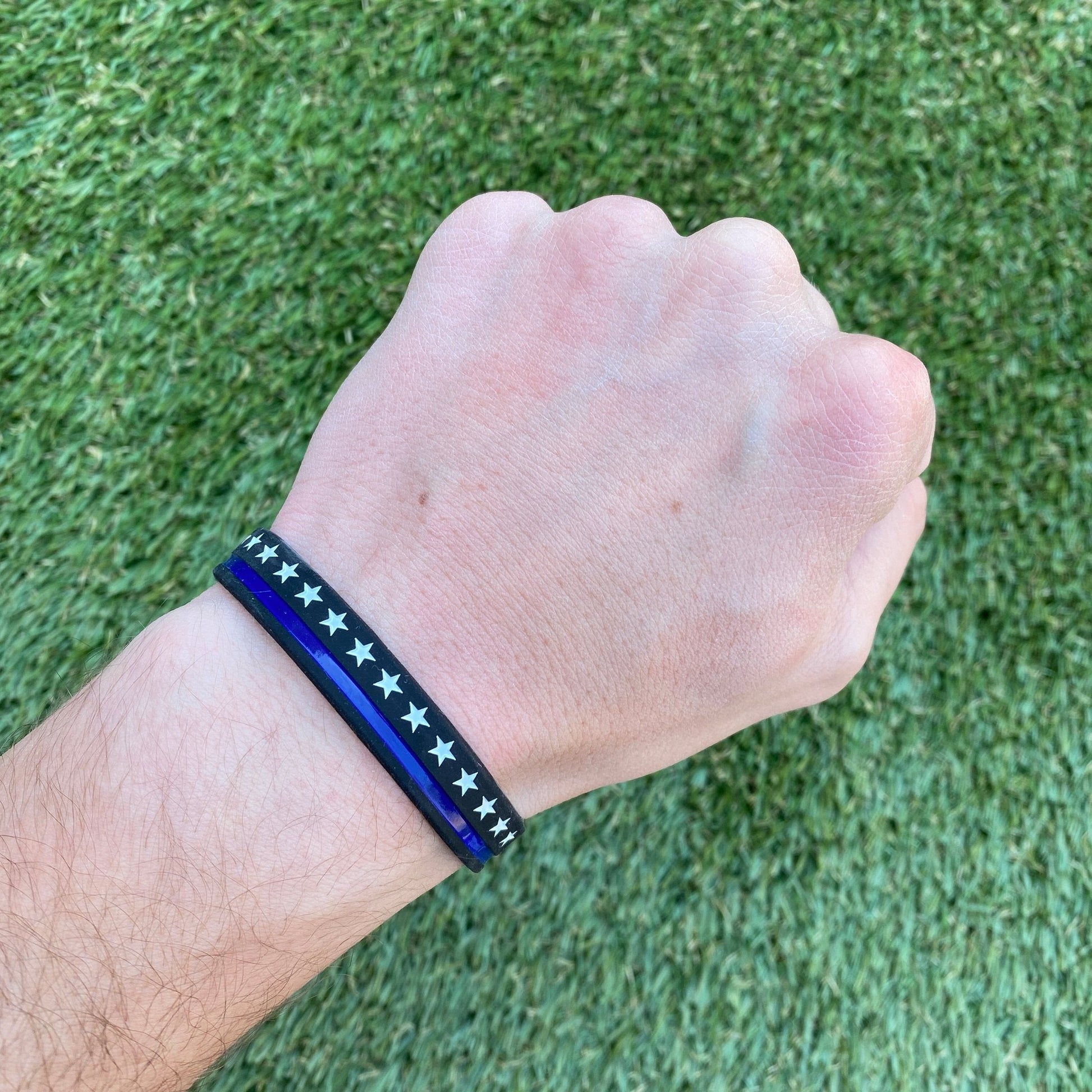 Thin Blue Line Wristband - Maximum Velocity Sports