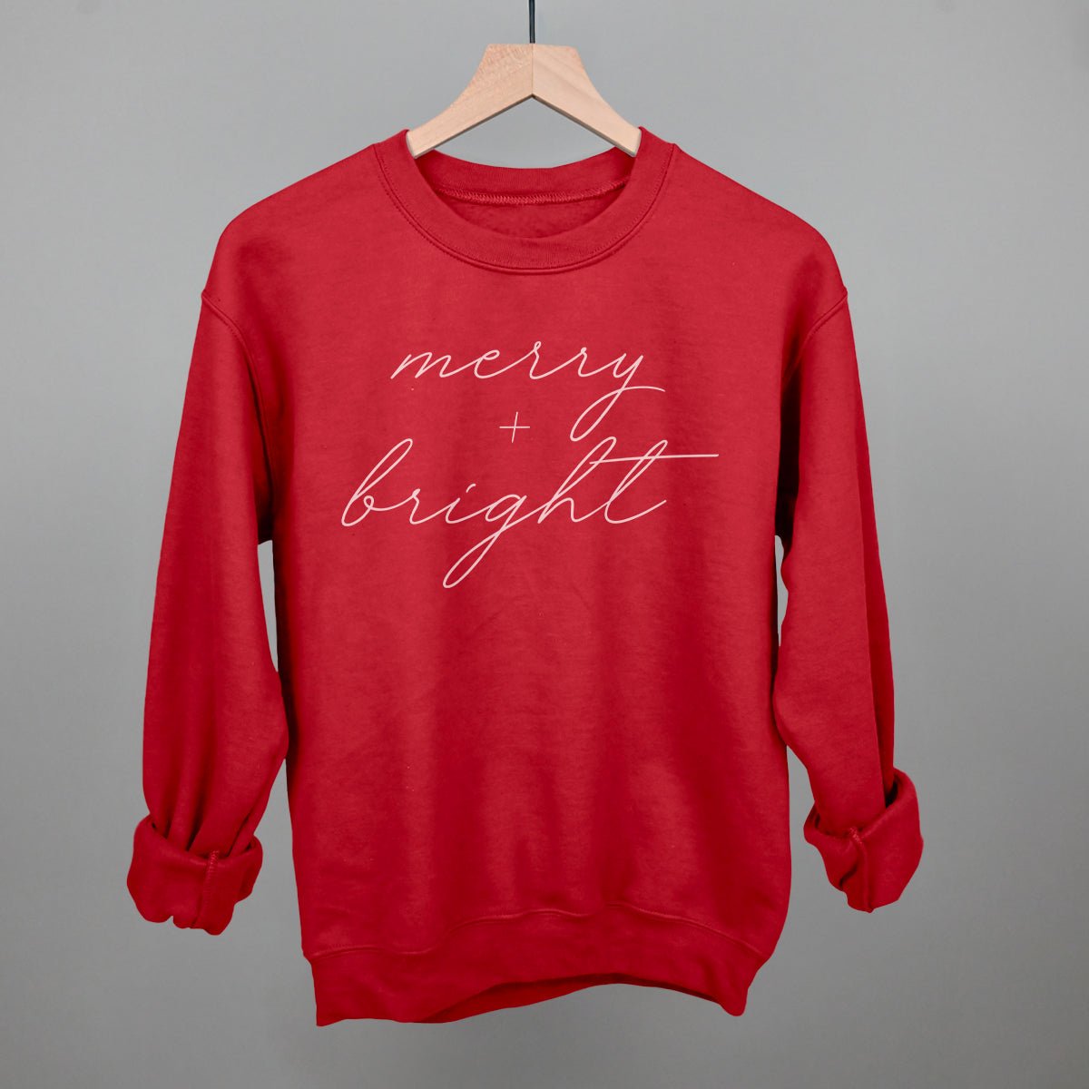 Merry And Bright White Script - Maximum Velocity Sports