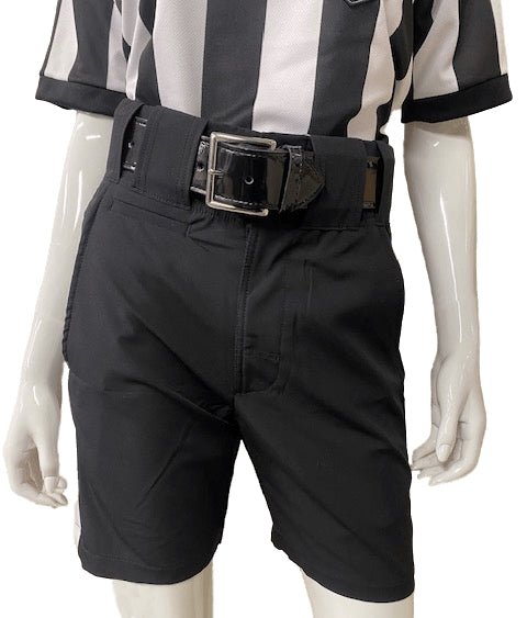 NEW - Honig's Lightweight Poly/Spandex Football Short Black w/White Stripe - Maximum Velocity Sports