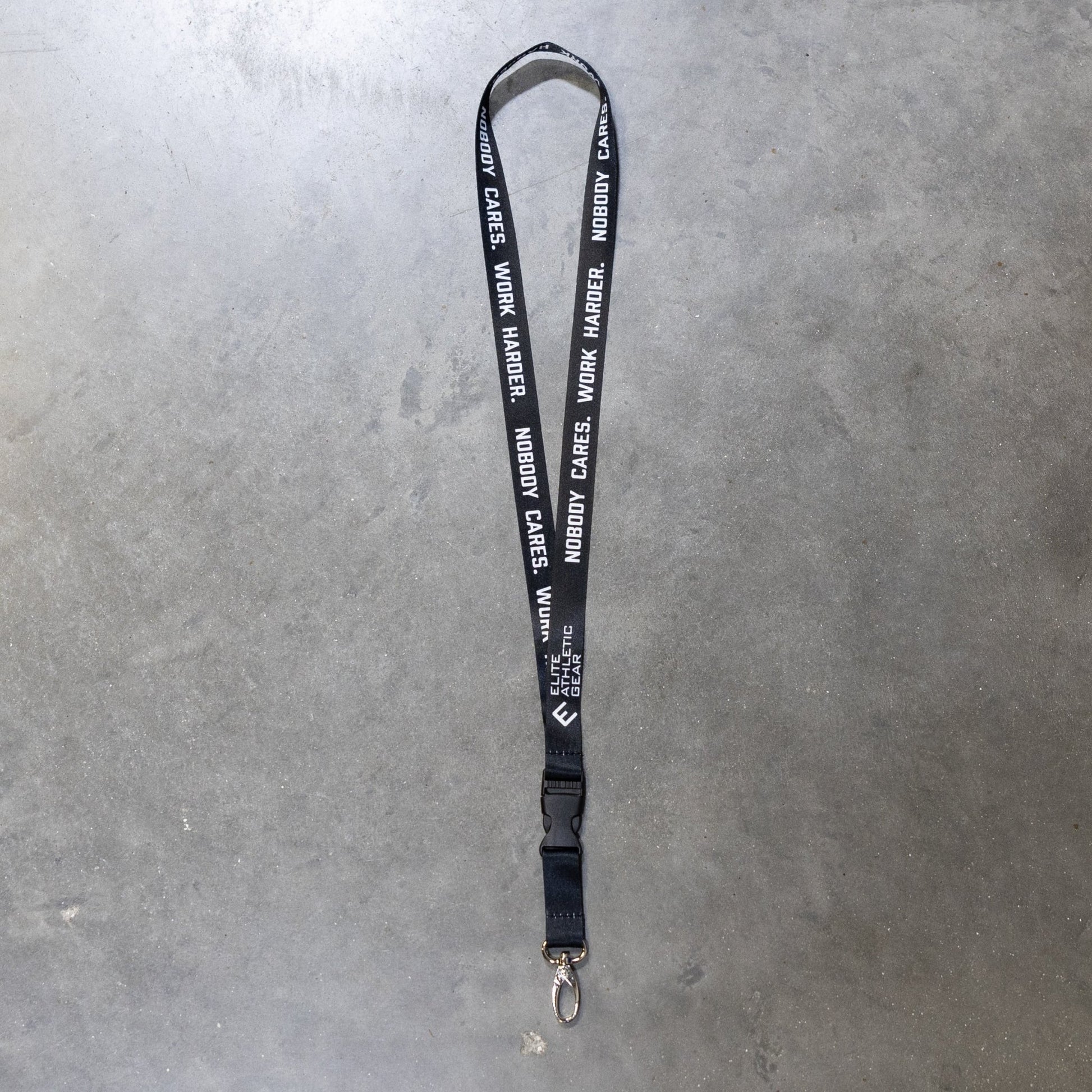 Nobody Cares. Work Harder. Lanyard - Maximum Velocity Sports