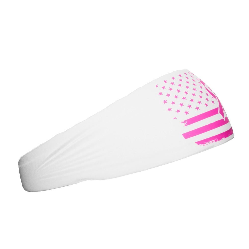 Pink USA Flag Headband - Maximum Velocity Sports