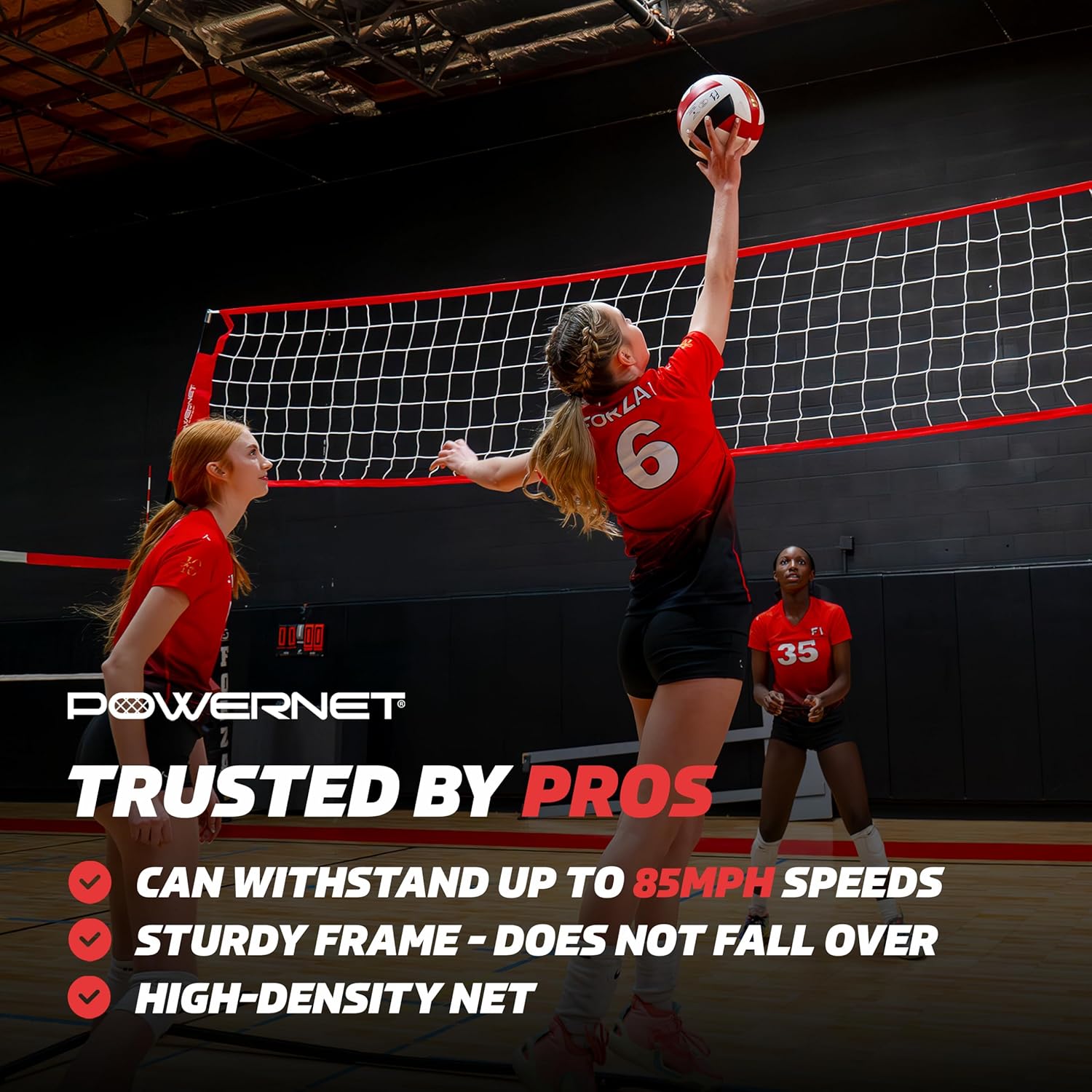 Powernet Volleyball Warm Up Net 20 FT - Maximum Velocity Sports