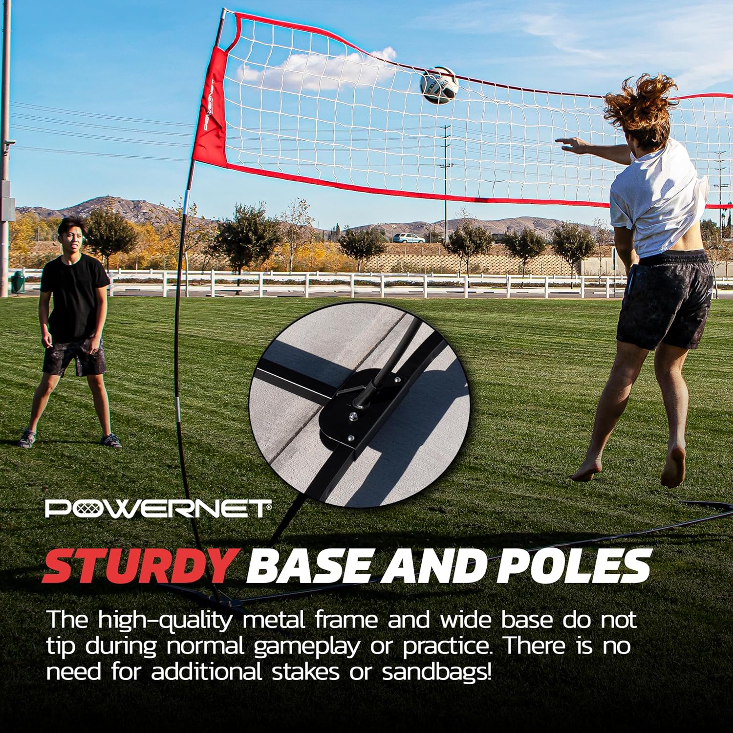 Powernet Volleyball Warm Up Net 20 FT - Maximum Velocity Sports