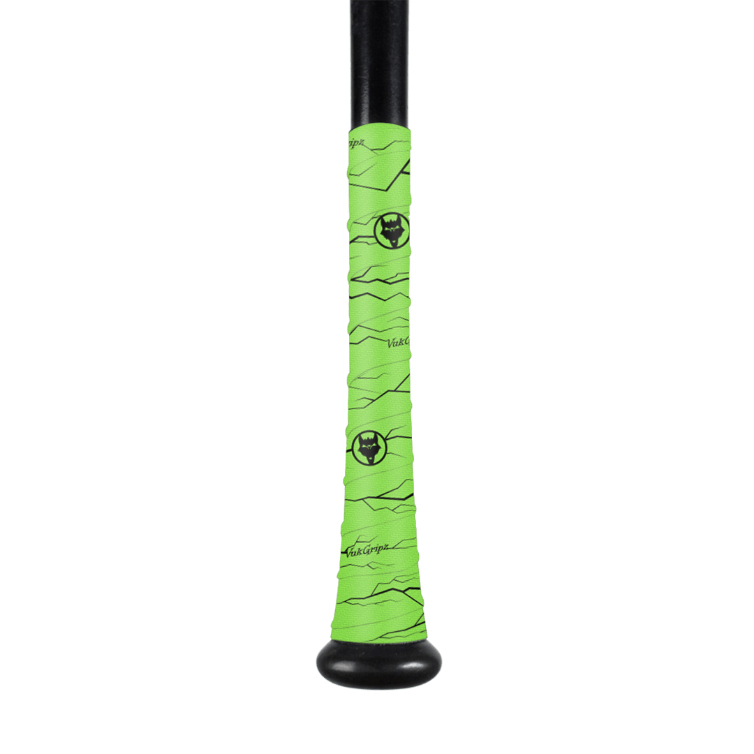 Pulse Neon Green Bat Grip Tape with Black - Maximum Velocity Sports