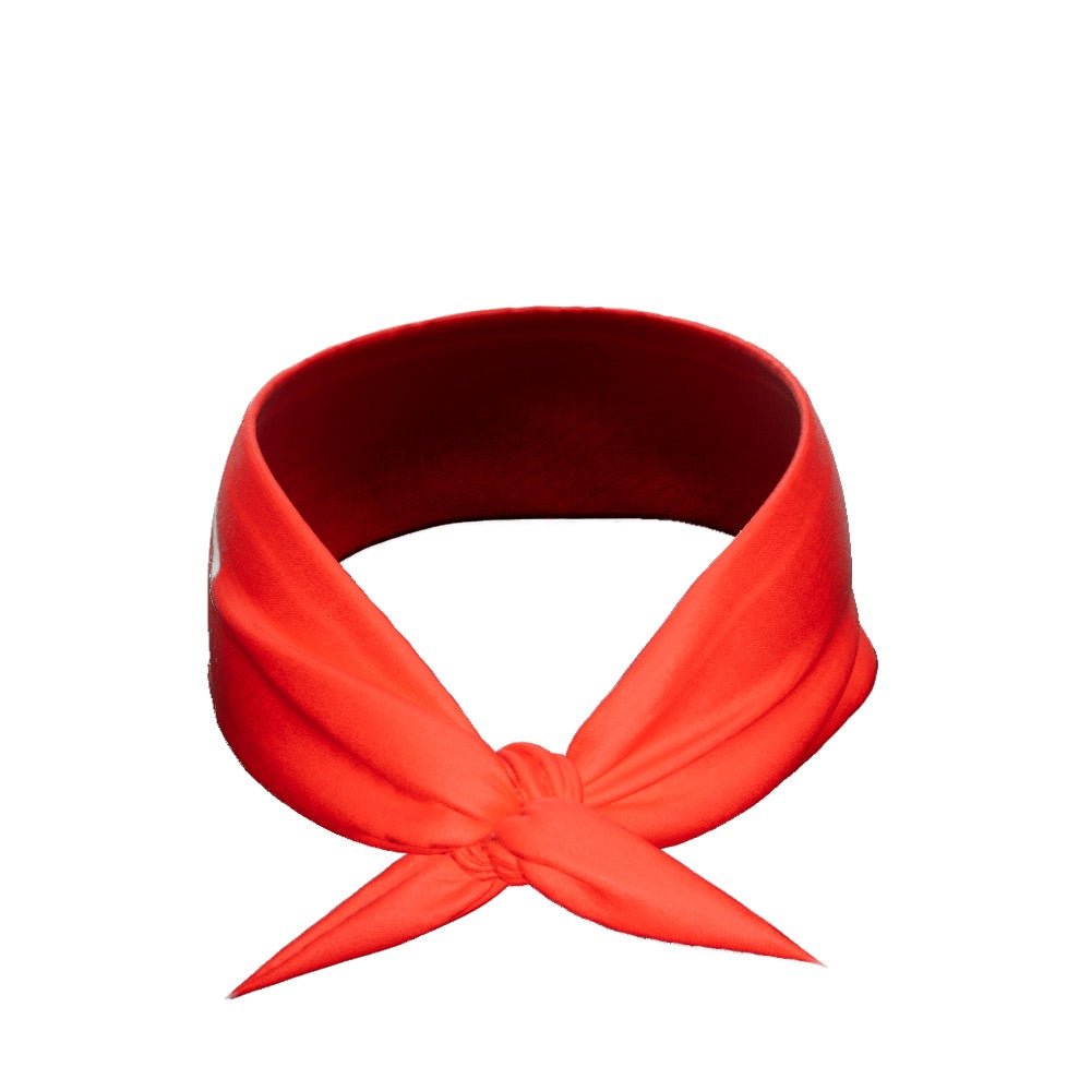 Red Tie Headband - Maximum Velocity Sports