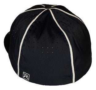 Richardson LITE R - Flex Performance Football/Lacrosse Officials Hat - Black w/White Piping - Maximum Velocity Sports