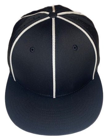 Richardson LITE R - Flex Performance Football/Lacrosse Officials Hat - Black w/White Piping - Maximum Velocity Sports