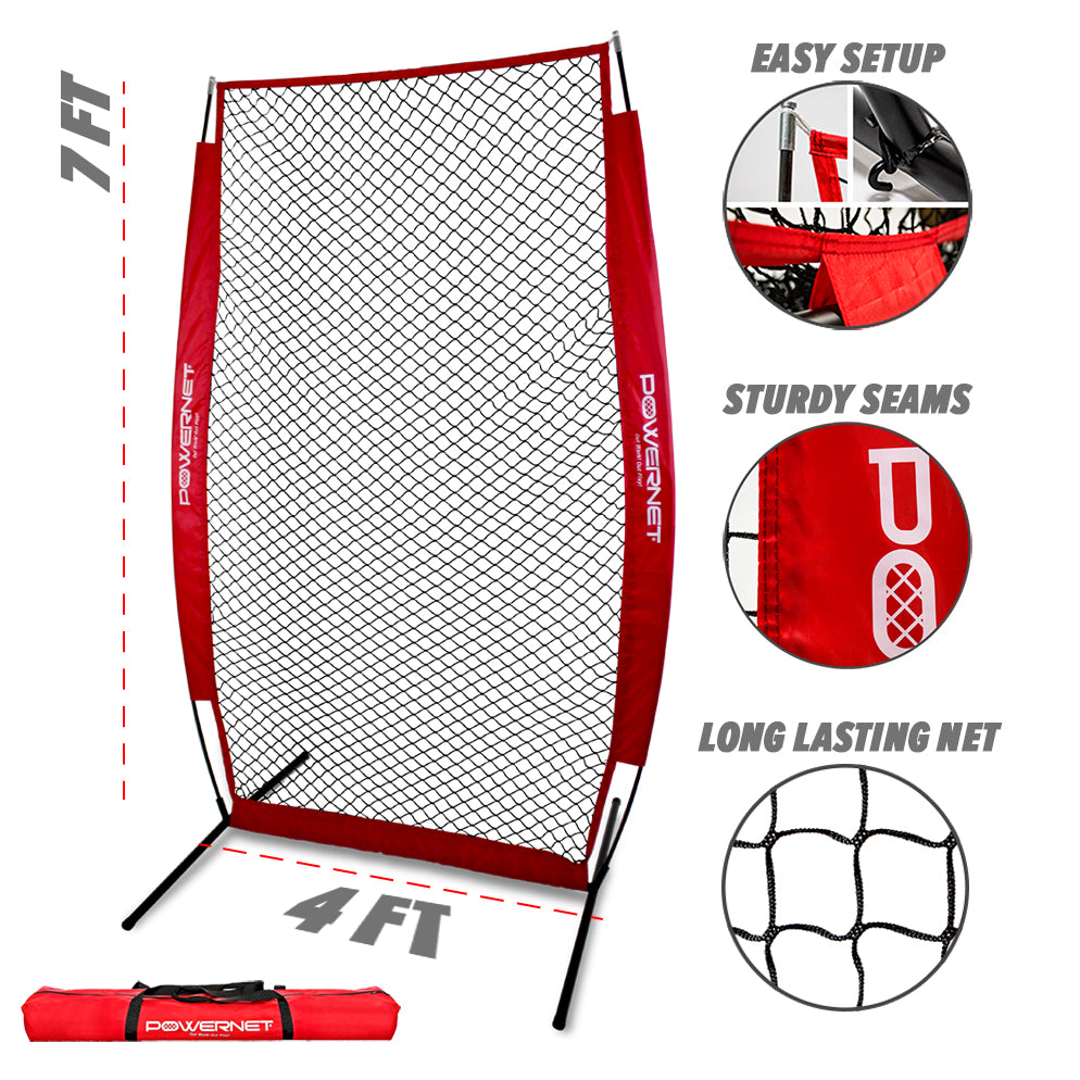 Powernet Iscreen 4x8 Soft Toss Screen Black - Maximum Velocity Sports