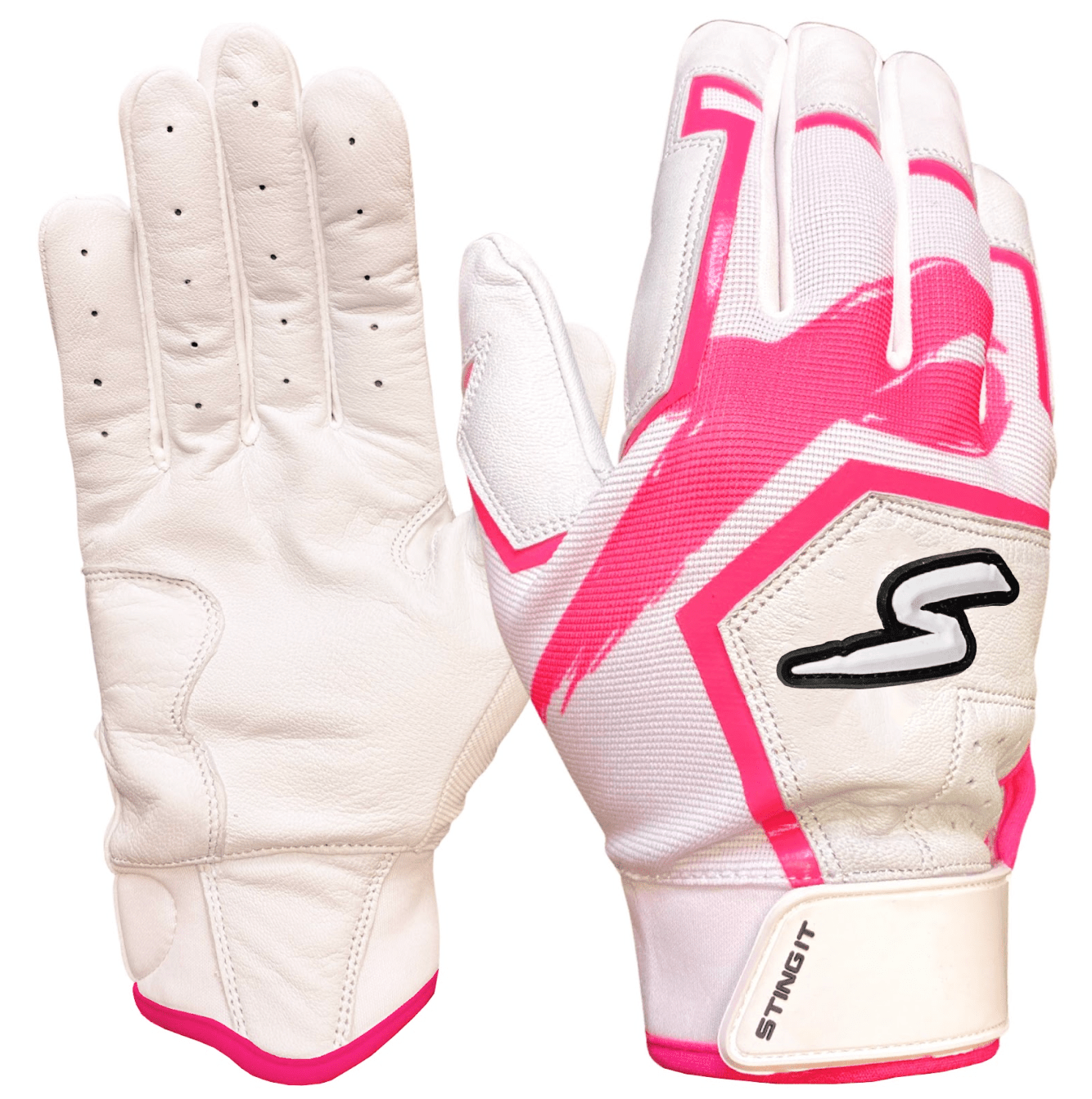 Sting Squad Batting Gloves - Pink Breast Cancer Awareness - Maximum Velocity Sports