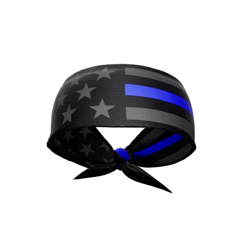 Thin Blue Line Tie Headband - Maximum Velocity Sports