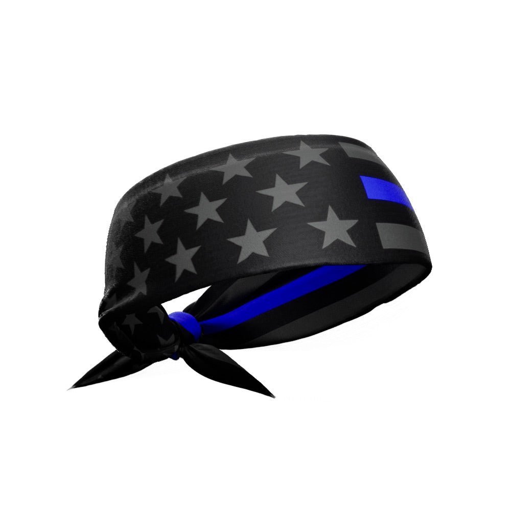 Thin Blue Line Tie Headband - Maximum Velocity Sports
