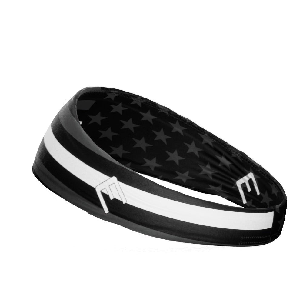 Thin White Line Headband - Maximum Velocity Sports